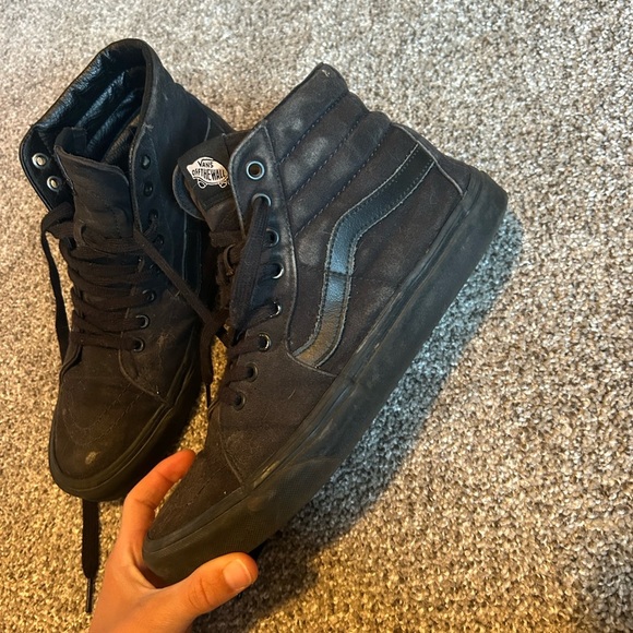 Vans Men's Black High-Top Sneakers - Picture 6 of 8